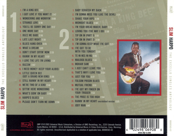 Slim Harpo - The Excello Singles Anthology | Hip-O Records (B0000583-02) - 2 Slim Harpo - The Excello Singles Anthology | Hip-O Records (B0000583-02) - 2
