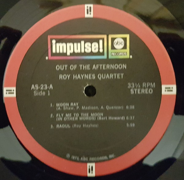 Roy Haynes Quartet - Out Of The Afternoon | Impulse! (AS-23) - 4 Roy Haynes Quartet - Out Of The Afternoon | Impulse! (AS-23) - 4