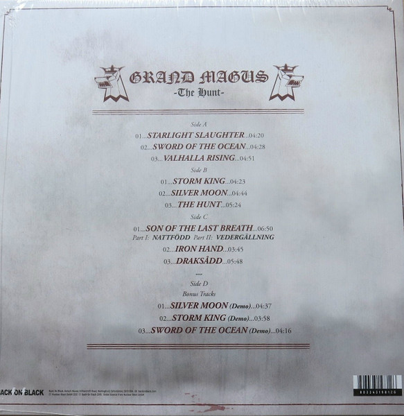 Grand Magus - The Hunt (2LP - Clear with Red and Black Splatter Vinyl) [Vinyl] | Back On Black (BOBV585LPLTD) - 2