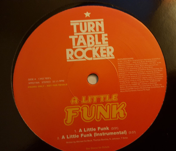 Turntablerocker - A Little Funk | Columbia (XPR2736)