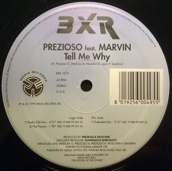 Prezioso Feat. Marvin - Tell Me Why | BXR (BXR 1072) - 2 Prezioso Feat. Marvin - Tell Me Why | BXR (BXR 1072) - 2
