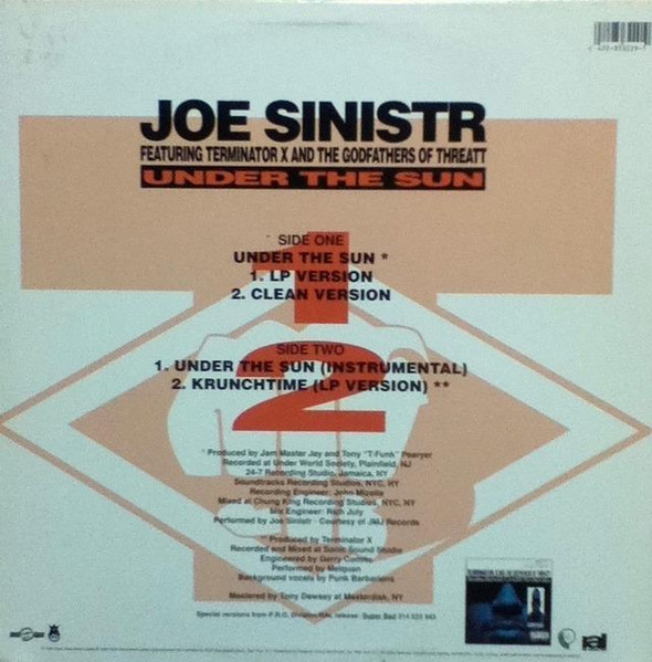 Joe Sinistr Featuring Terminator X & The Godfathers Of Threatt - Under The Sun | P.R.O. Division (853-229-1) - 2 Joe Sinistr Featuring Terminator X & The Godfathers Of Threatt - Under The Sun | P.R.O. Division (853-229-1) - 2