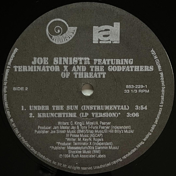 Joe Sinistr Featuring Terminator X & The Godfathers Of Threatt - Under The Sun | P.R.O. Division (853-229-1) - 4 Joe Sinistr Featuring Terminator X & The Godfathers Of Threatt - Under The Sun | P.R.O. Division (853-229-1) - 4