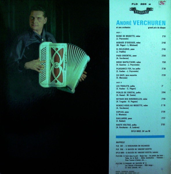 André Verchuren & Son Orchestre - Reine De Musette | Disques Festival (FLD 269) - 2 André Verchuren & Son Orchestre - Reine De Musette | Disques Festival (FLD 269) - 2