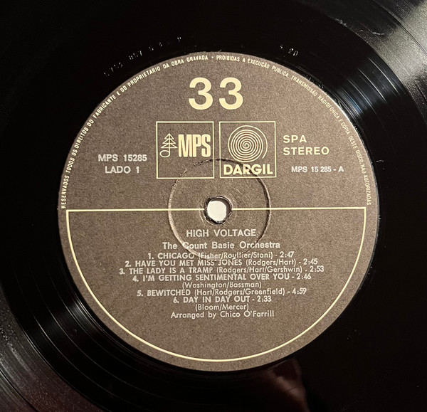Count Basie Orchestra - High Voltage | Dargil (MPS 15285) - 4