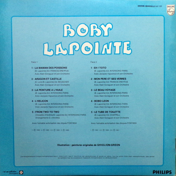 Boby Lapointe - Boby Lapointe | Philips (6461 040) - 2