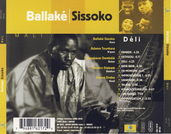 Ballaké Sissoko - Déli | Label Bleu (LBLC 2576) - 2 Ballaké Sissoko - Déli | Label Bleu (LBLC 2576) - 2