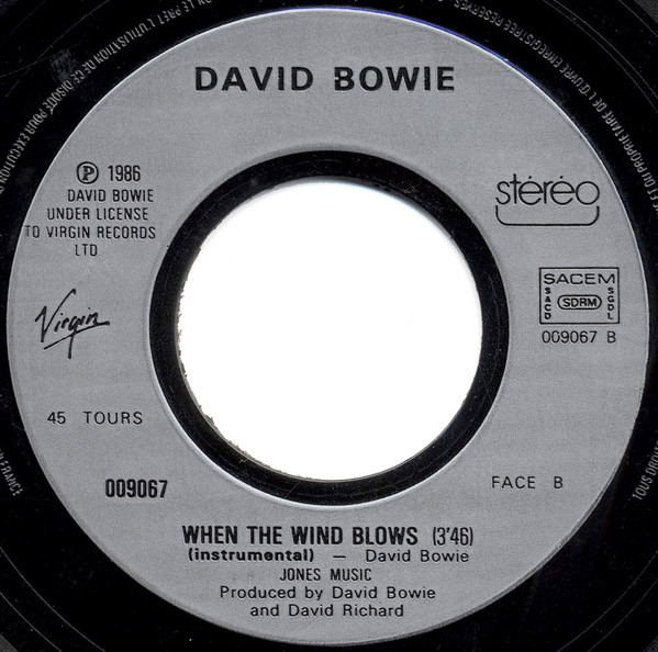 David Bowie - When The Wind Blows | Virgin (009067) - 4 David Bowie - When The Wind Blows | Virgin (009067) - 4