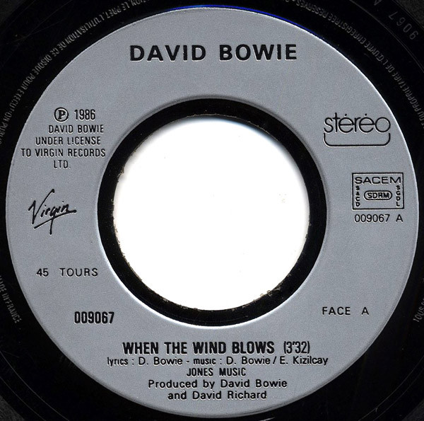 David Bowie - When The Wind Blows | Virgin (009067) - 3 David Bowie - When The Wind Blows | Virgin (009067) - 3