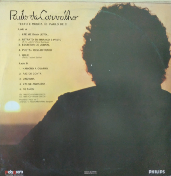 Paulo De Carvalho - Até Me Dava Jeito... | Philips (6330 057) - 2