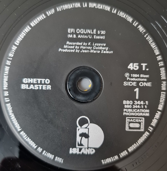 Ghetto Blaster - Efi Ogunlé / Preacher Man | Island Records (880344-1) - 4