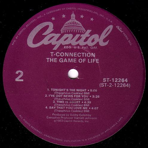 T-Connection - The Game Of Life | Capitol Records (ST-12264) - 3 T-Connection - The Game Of Life | Capitol Records (ST-12264) - 3