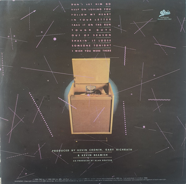 REO Speedwagon - Hi Infidelity | Epic (ELPS 4162) - 2 REO Speedwagon - Hi Infidelity | Epic (ELPS 4162) - 2