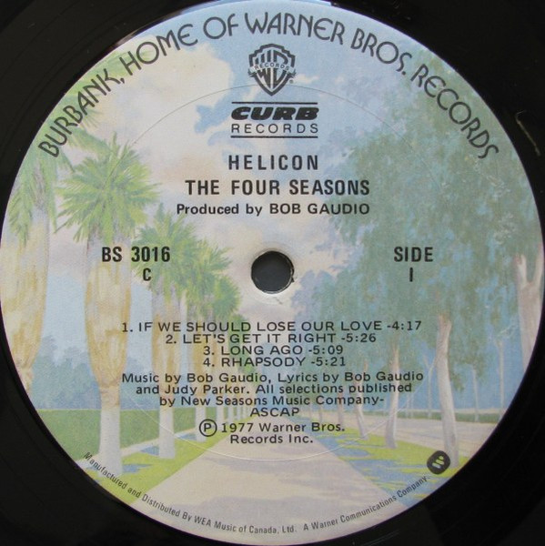 The Four Seasons - Helicon | Warner Bros. Records (BS 3016) - 4