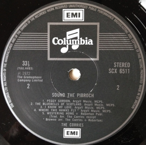 The Corries - Sound The Pibroch | Columbia (SCX 6511) - 4