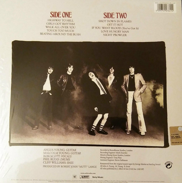 AC/DC - Highway To Hell | Sony Music Entertainment Italy (A 931783684) - 2