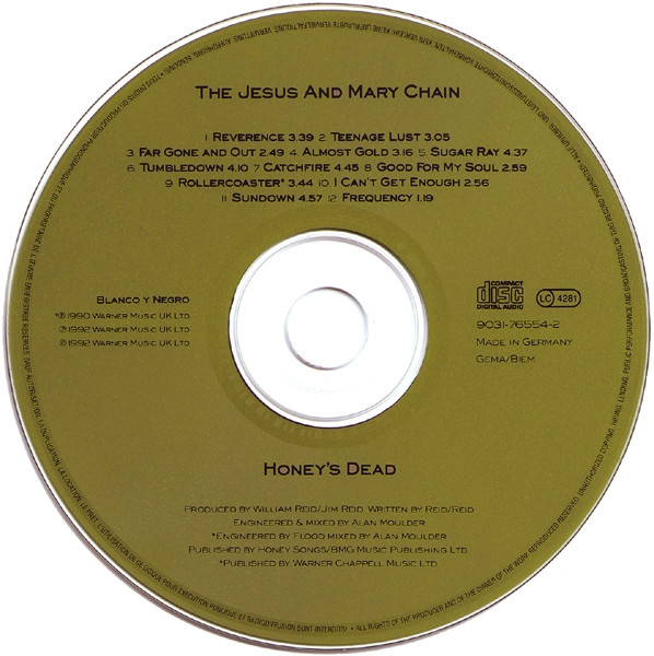 The Jesus And Mary Chain - Honey's Dead | Blanco Y Negro (9031-76554-2) - 3