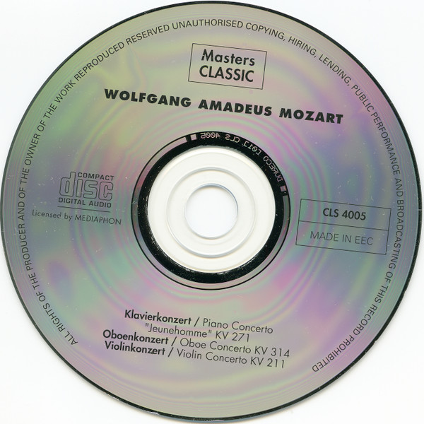 Wolfgang Amadeus Mozart - Concertos | Masters Classic (CLS 4005 F) - 3