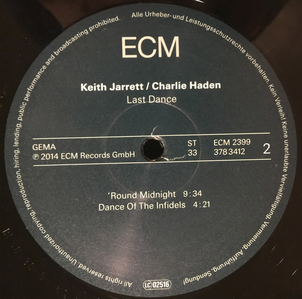 Keith Jarrett / Charlie Haden - Last Dance | ECM Records (ECM 2399) - 4
