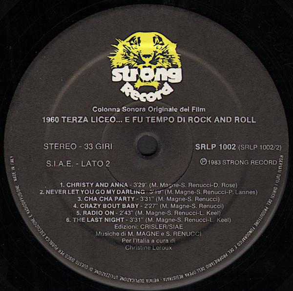 Michel Magne , Sergio Renucci - 1960 Terza Liceo ...E Fu Tempo Di Rock And Roll (Colonna Sonora Originale Del Film) | Strong Record (SRLP 1002) - 4 Michel Magne , Sergio Renucci - 1960 Terza Liceo ...E Fu Tempo Di Rock And Roll (Colonna Sonora Originale Del Film) | Strong Record (SRLP 1002) - 4