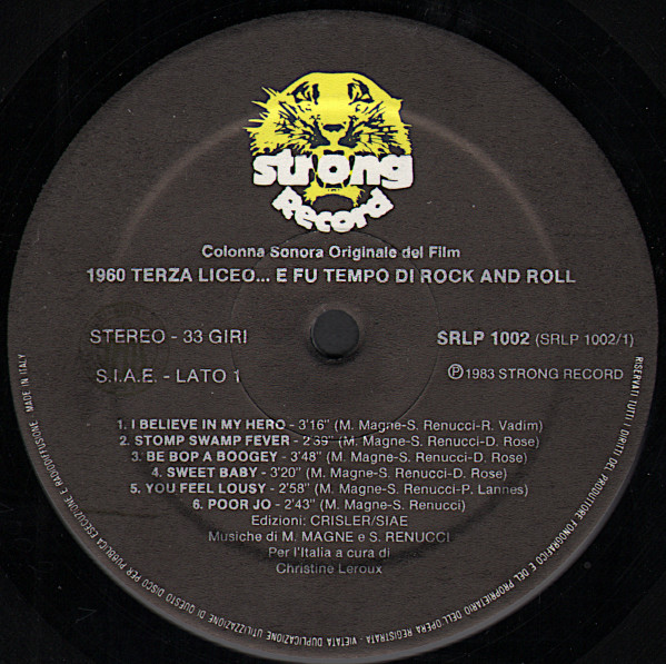 Michel Magne , Sergio Renucci - 1960 Terza Liceo ...E Fu Tempo Di Rock And Roll (Colonna Sonora Originale Del Film) | Strong Record (SRLP 1002) - 3 Michel Magne , Sergio Renucci - 1960 Terza Liceo ...E Fu Tempo Di Rock And Roll (Colonna Sonora Originale Del Film) | Strong Record (SRLP 1002) - 3