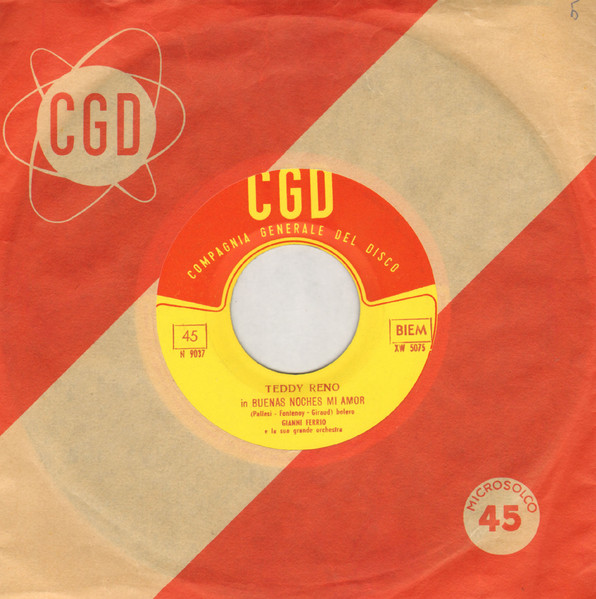 Teddy Reno - Buenas Noches Mi Amor / Ciacole | CGD (N 9037) - main
