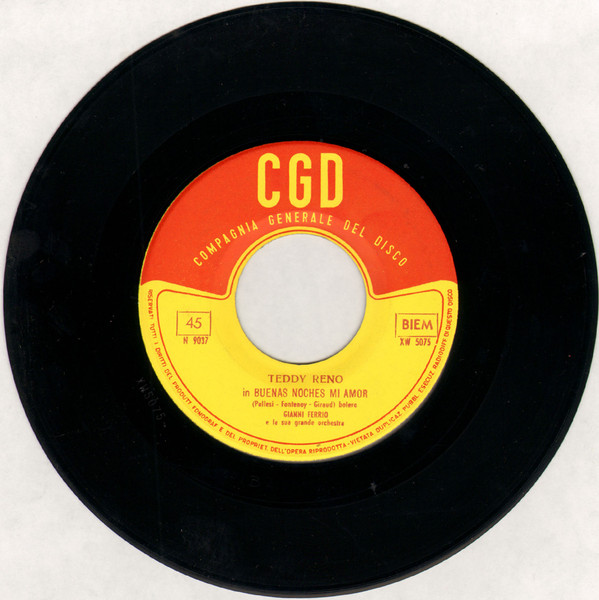 Teddy Reno - Buenas Noches Mi Amor / Ciacole | CGD (N 9037) - 4