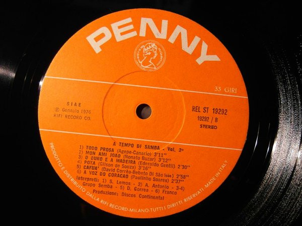 Various - A Tempo Di Samba Vol. 2 | Penny (REL-ST 19292) - 4 Various - A Tempo Di Samba Vol. 2 | Penny (REL-ST 19292) - 4
