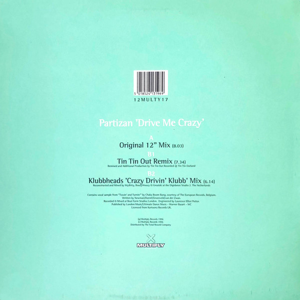 Partizan - Drive Me Crazy | Multiply Records (12MULTY17) - 2 Partizan - Drive Me Crazy | Multiply Records (12MULTY17) - 2