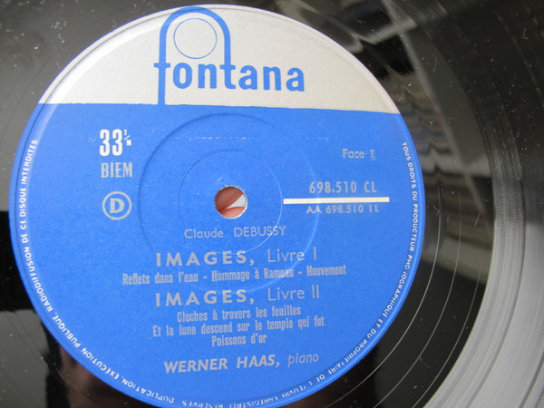 Claude Debussy , Werner Haas - Werner Haas Interprete Claude Debussy | Fontana (698 510 CL) - 3