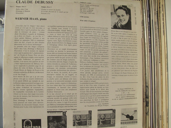 Claude Debussy , Werner Haas - Werner Haas Interprete Claude Debussy | Fontana (698 510 CL) - 4
