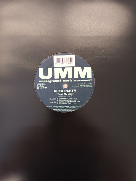 Alex Party - Read My Lips | UMM (UMM 333) - main