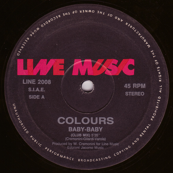 Colours - Baby-Baby | Line Music (LINE 2008) - 2