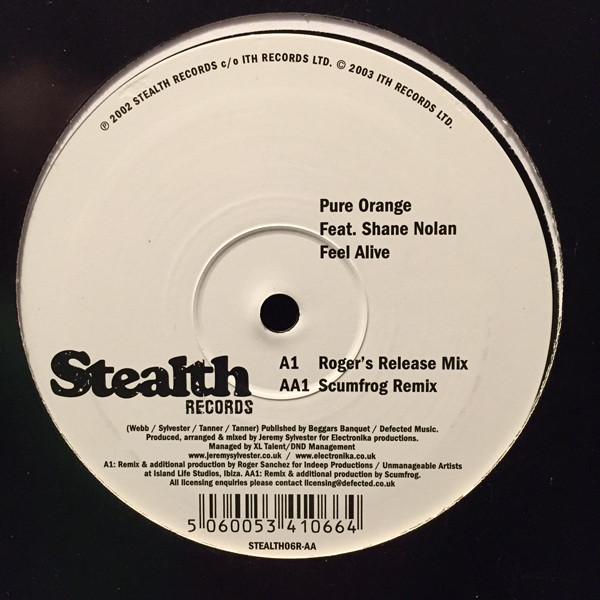 Pure Orange Feat. Shane Nolan - Feel Alive | Stealth Records (STEALTH06R) - 2 Pure Orange Feat. Shane Nolan - Feel Alive | Stealth Records (STEALTH06R) - 2