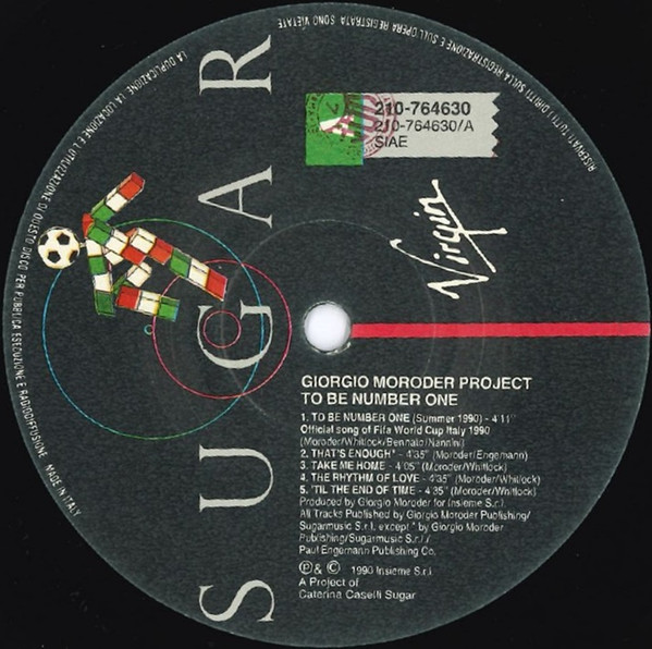 Giorgio Moroder Project - To Be Number One (Summer 1990) | Virgin (210 764 630) - 4 Giorgio Moroder Project - To Be Number One (Summer 1990) | Virgin (210 764 630) - 4