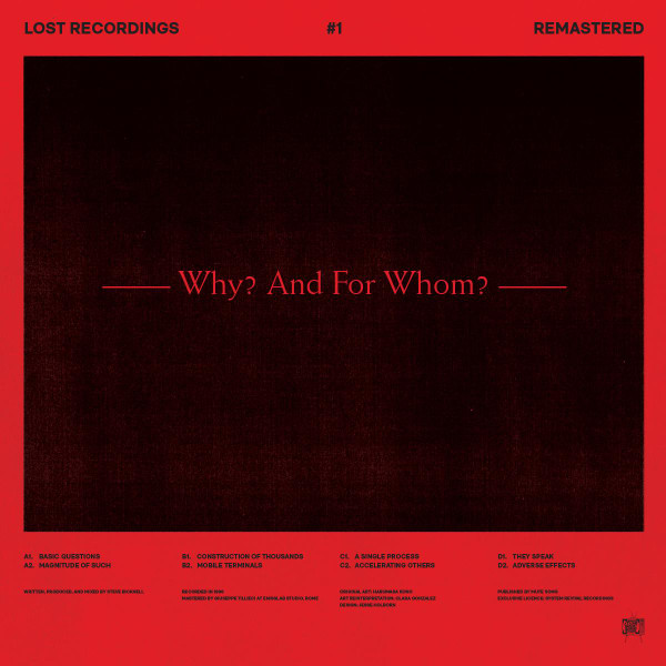 Steve Bicknell - Lost Recordings #1 - Why? And For Whom? | System Revival Recordings (SRR01LP) - 2