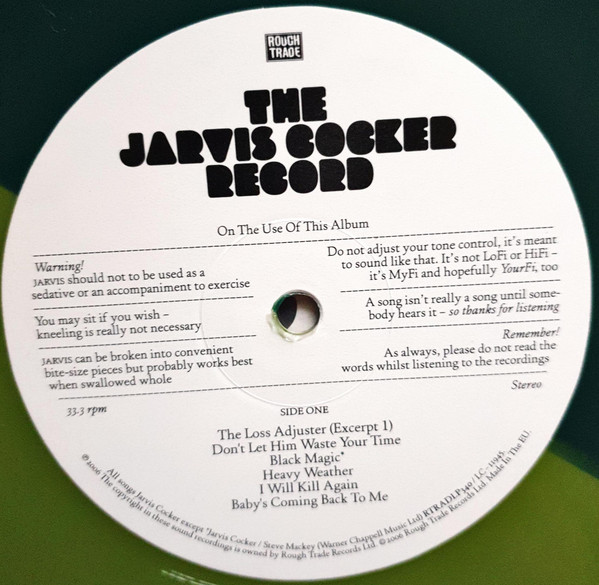 Jarvis Cocker - The Jarvis Cocker Record | Rough Trade (RTRADLP340) - 3 Jarvis Cocker - The Jarvis Cocker Record | Rough Trade (RTRADLP340) - 3