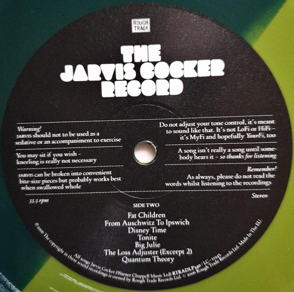 Jarvis Cocker - The Jarvis Cocker Record | Rough Trade (RTRADLP340) - 4 Jarvis Cocker - The Jarvis Cocker Record | Rough Trade (RTRADLP340) - 4