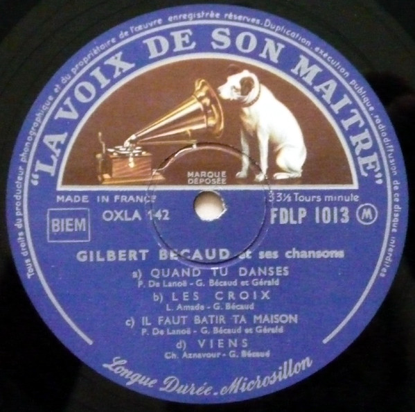 Gilbert Bécaud - Quand Tu Danses | La Voix De Son Maître (FDLP 1013) - 3