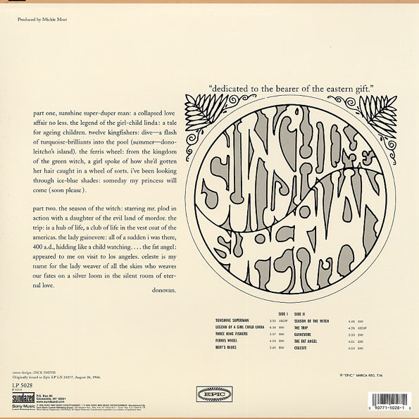 Donovan - Sunshine Superman | Sundazed Music (LP 5028) - 3