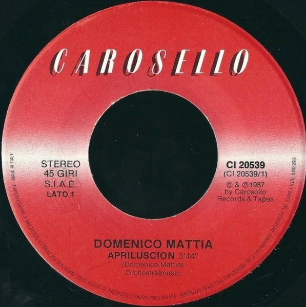 Domenico Mattia - Apriluscion | Carosello (CI 20539) - 3