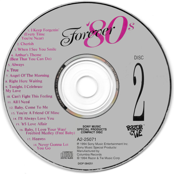 Various - Forever '80s | Razor & Tie (A2-25069) - 4 Various - Forever '80s | Razor & Tie (A2-25069) - 4