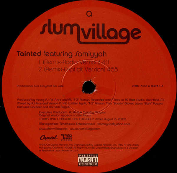 Slum Village - Tainted (Remix) | Capitol Records (SPRO 7087 6 16975 1 3) - main