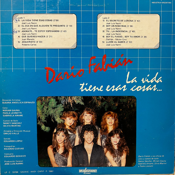 Dario Fabian - La Vida Tiene Esas Cosas | Musigrand (19784) - 2 Dario Fabian - La Vida Tiene Esas Cosas | Musigrand (19784) - 2