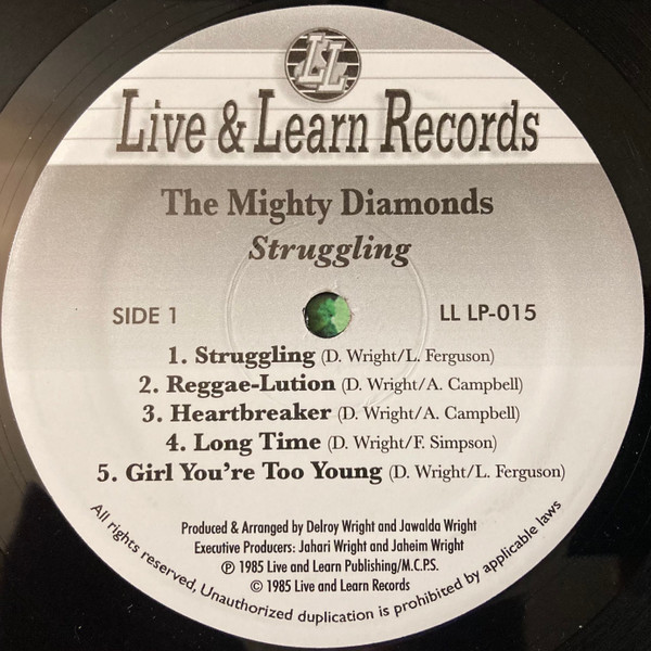 The Mighty Diamonds - Struggling | Live & Learn Records (LL LP 015) - 3