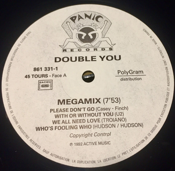 Double You - Megamix | Panic Records (861 331-1) - 3 Double You - Megamix | Panic Records (861 331-1) - 3