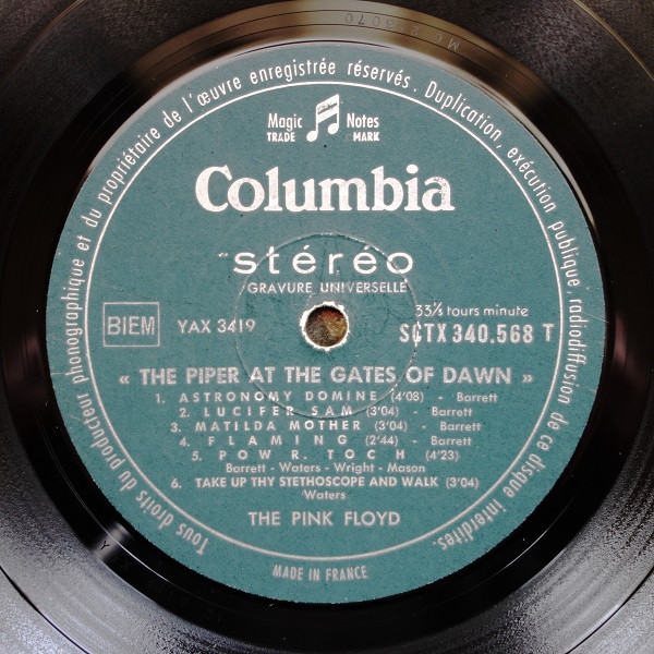 Pink Floyd - The Piper At The Gates Of Dawn | Columbia (SCTX 340.568) - 3 Pink Floyd - The Piper At The Gates Of Dawn | Columbia (SCTX 340.568) - 3