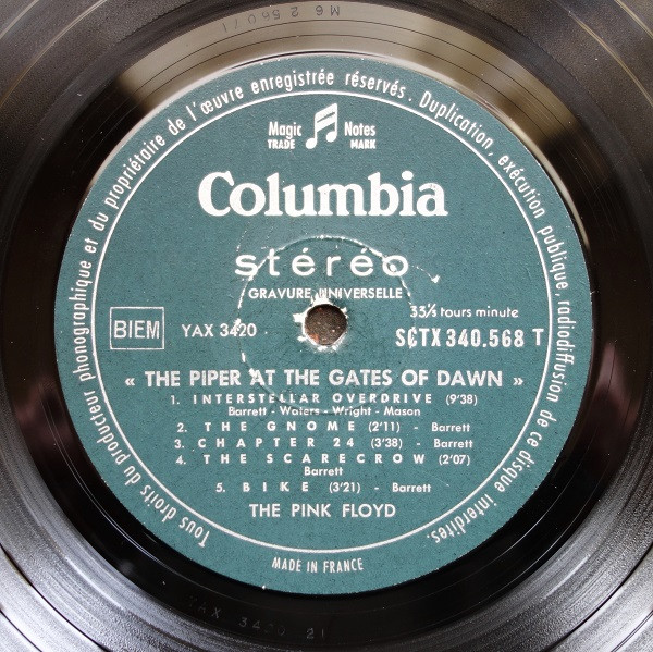 Pink Floyd - The Piper At The Gates Of Dawn | Columbia (SCTX 340.568) - 4 Pink Floyd - The Piper At The Gates Of Dawn | Columbia (SCTX 340.568) - 4