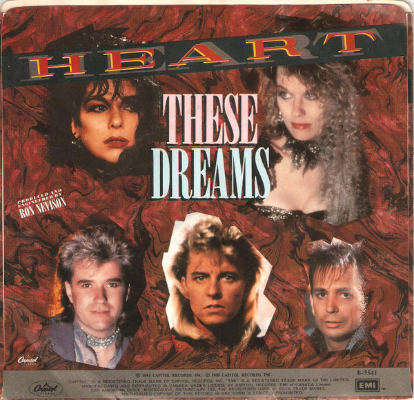 Heart - These Dreams | Capitol Records (B-5541) - 2