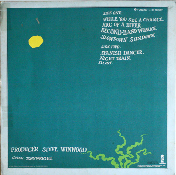 Steve Winwood - Arc Of A Diver | Island Records (I-203 207) - 2